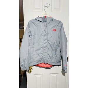 The North Face Rain Jacket Women’s Size SP. Gray/Pink HyVent w/ Hood